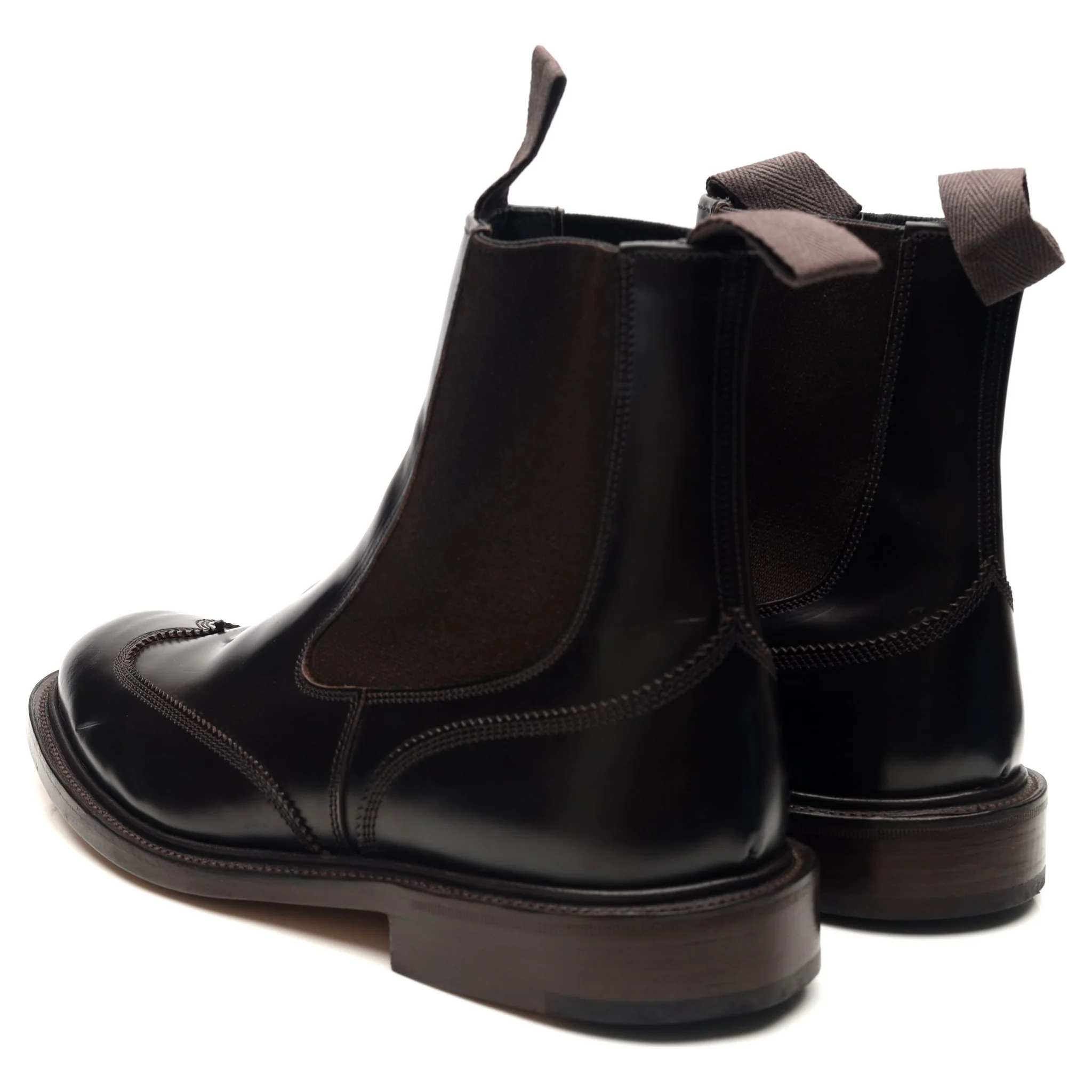 'Finlay' Dark Brown Leather Chelsea Boots UK 6.5 - Image 3