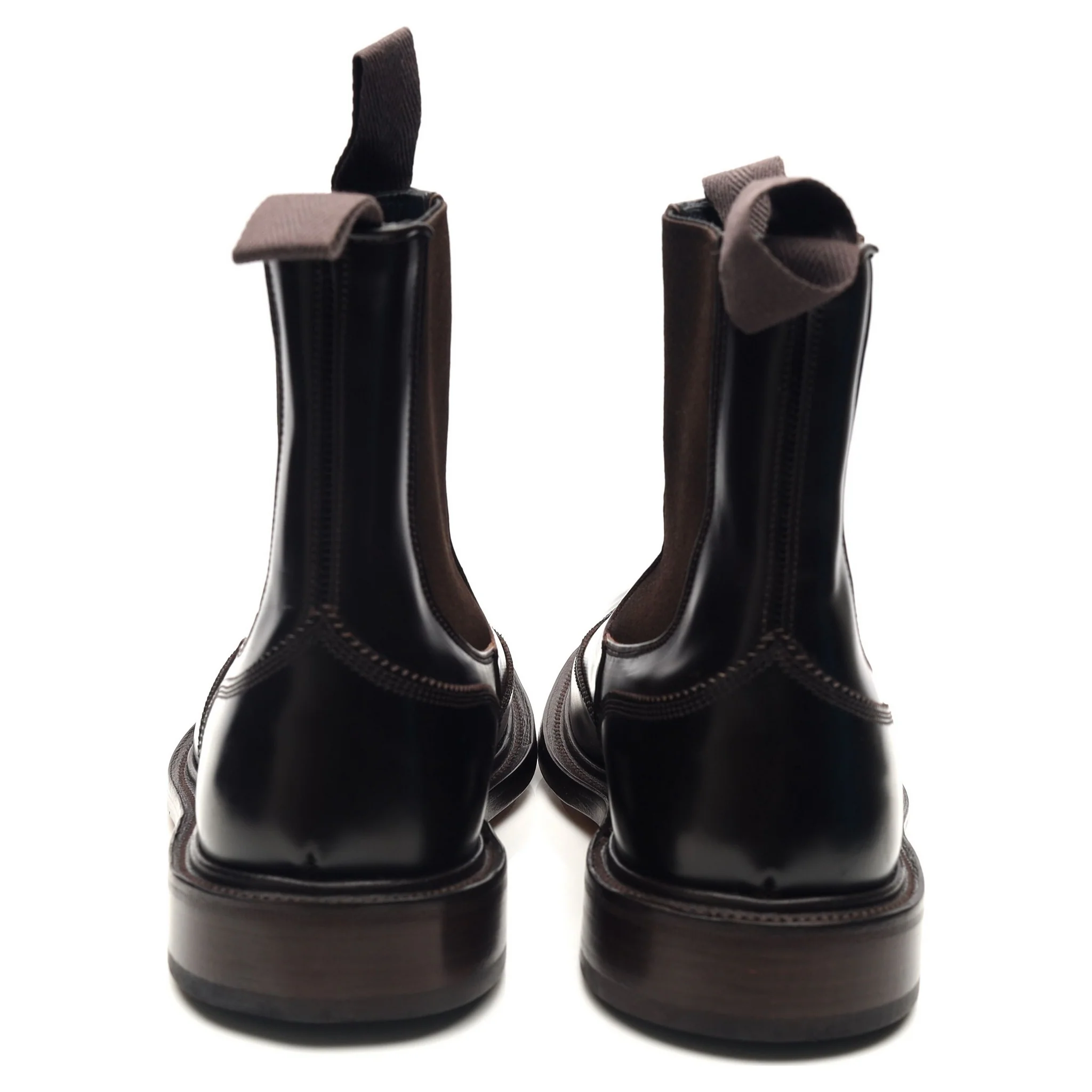 'Finlay' Dark Brown Leather Chelsea Boots UK 6.5 - Image 4