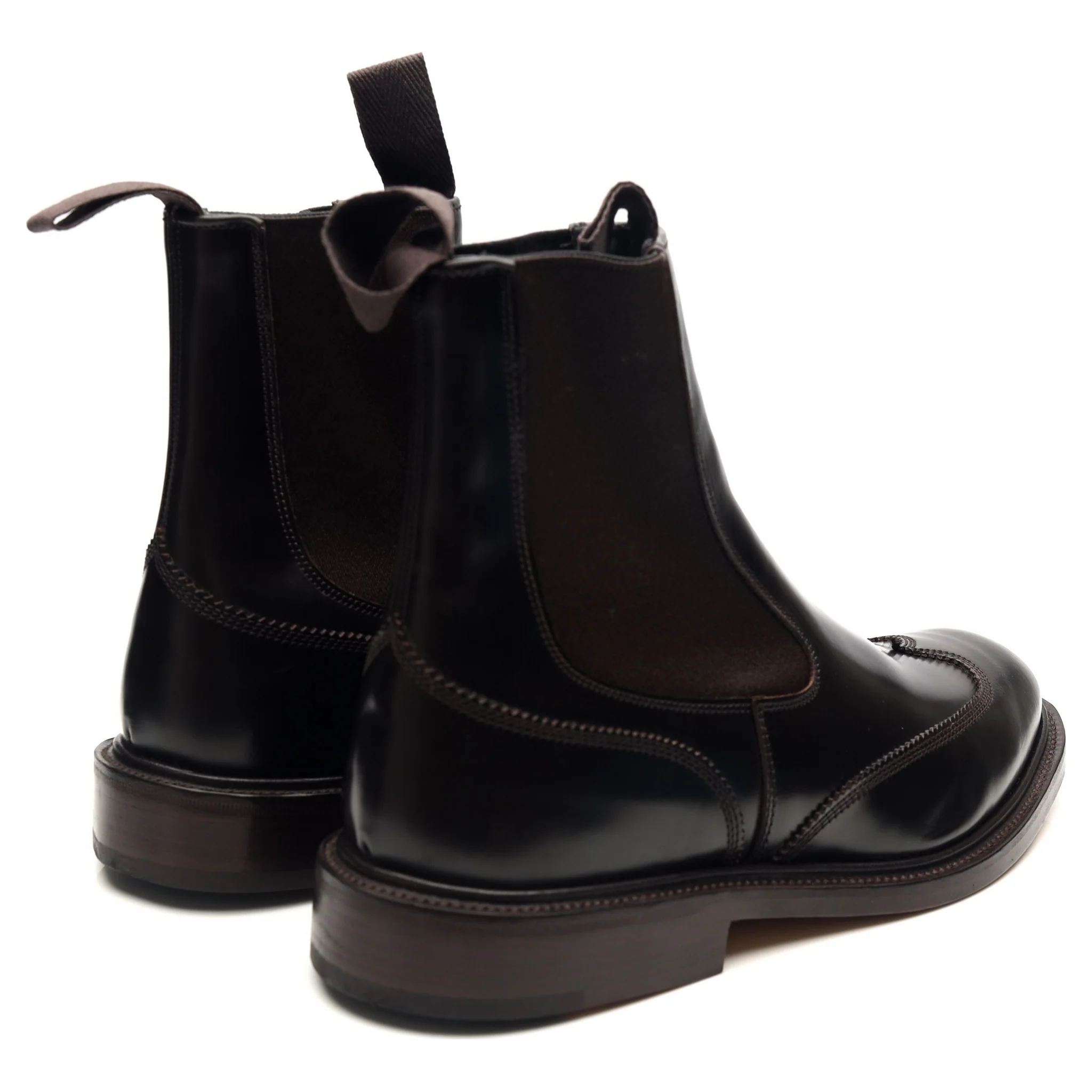 'Finlay' Dark Brown Leather Chelsea Boots UK 6.5 - Image 5