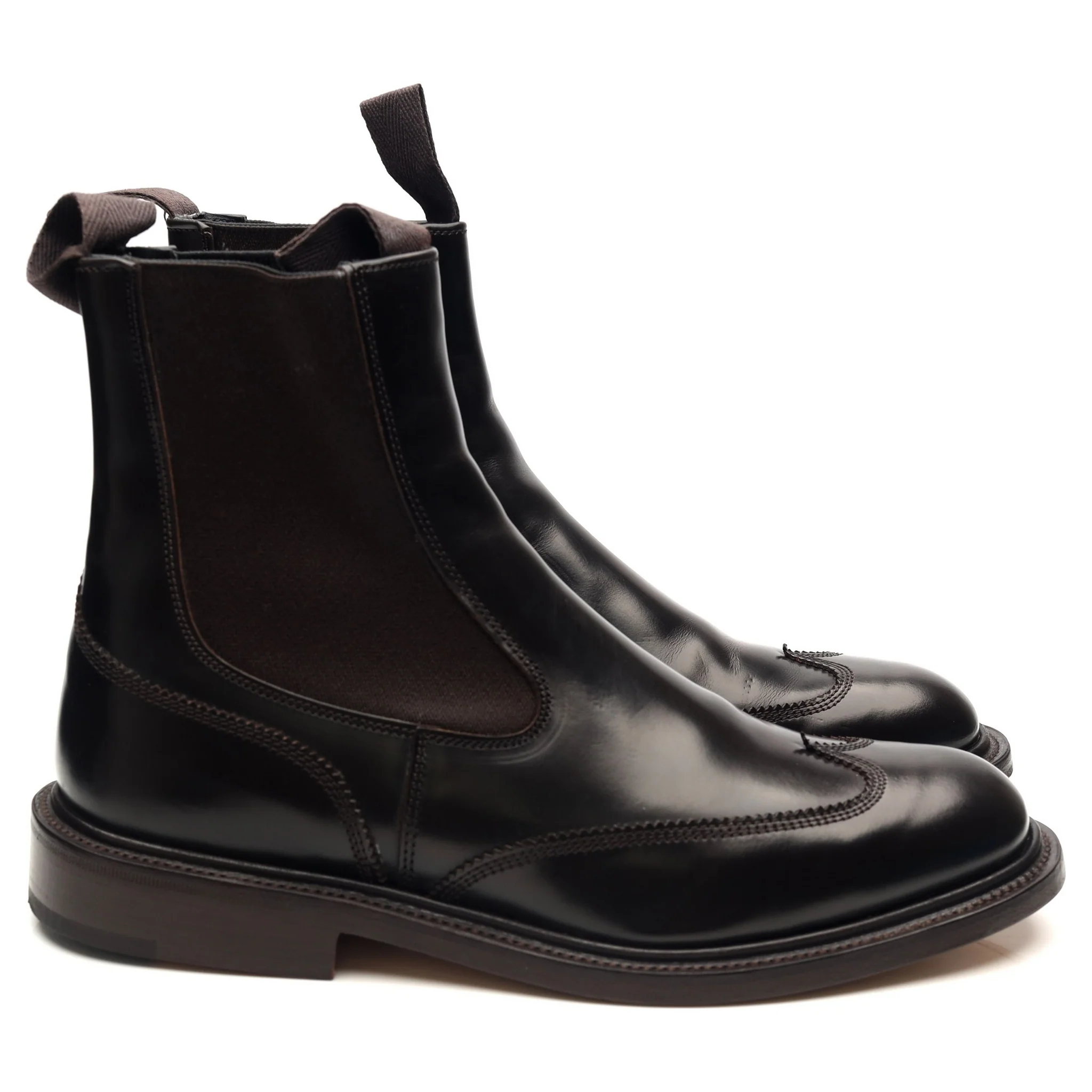 'Finlay' Dark Brown Leather Chelsea Boots UK 6.5 - Image 6