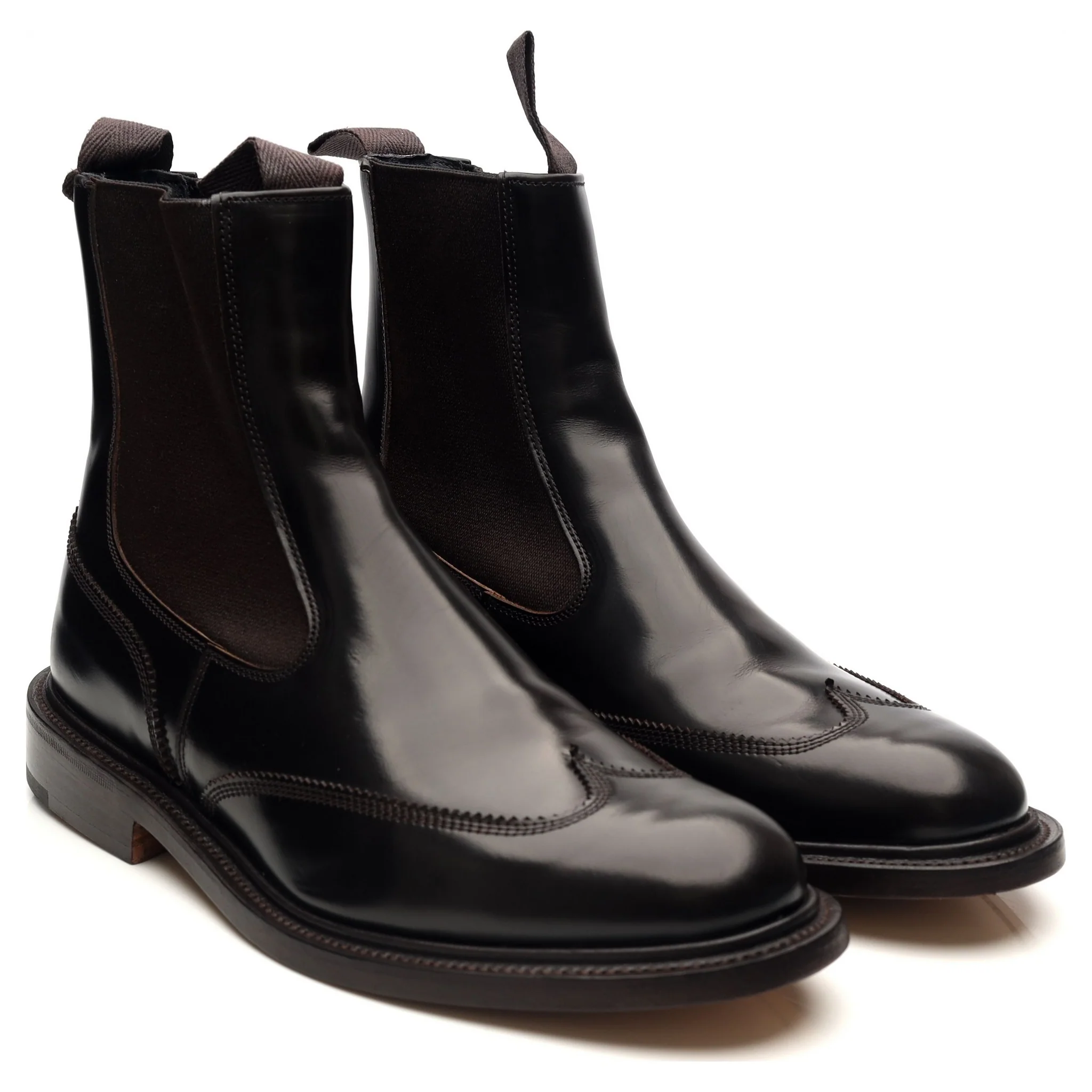 'Finlay' Dark Brown Leather Chelsea Boots UK 6.5 - Image 7