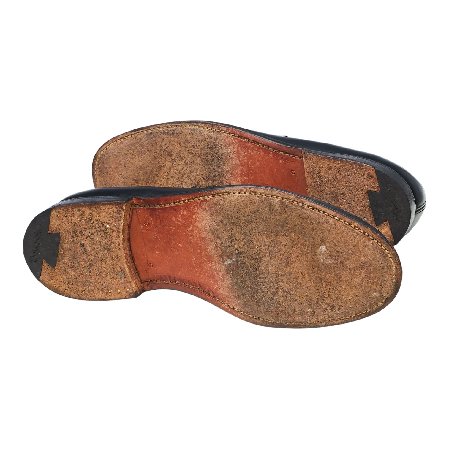 'Wesley' Black Leather Loafers UK 7.5 G - Image 5