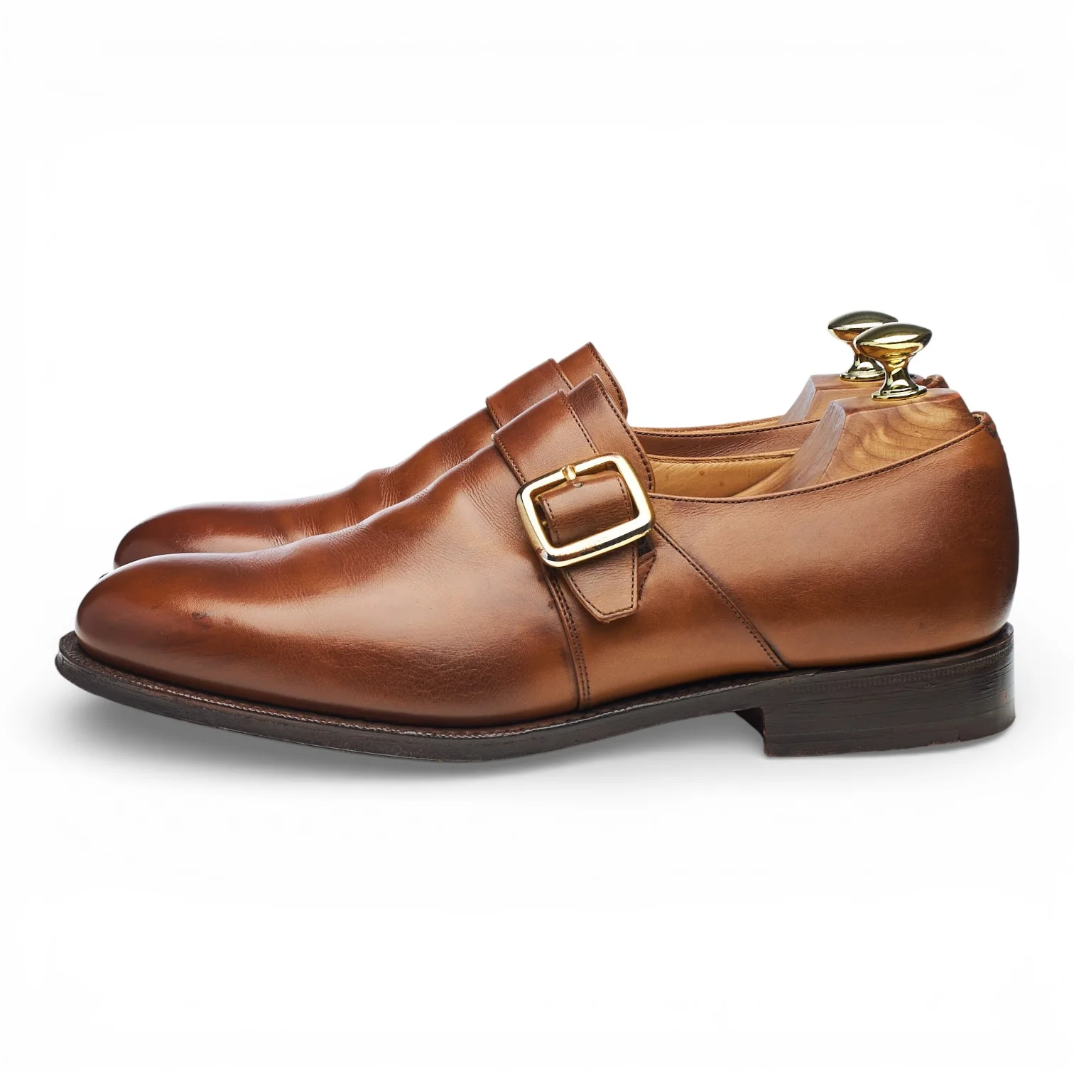 'Westbury' Brown Leather Monk Strap UK 7 G - Image 3