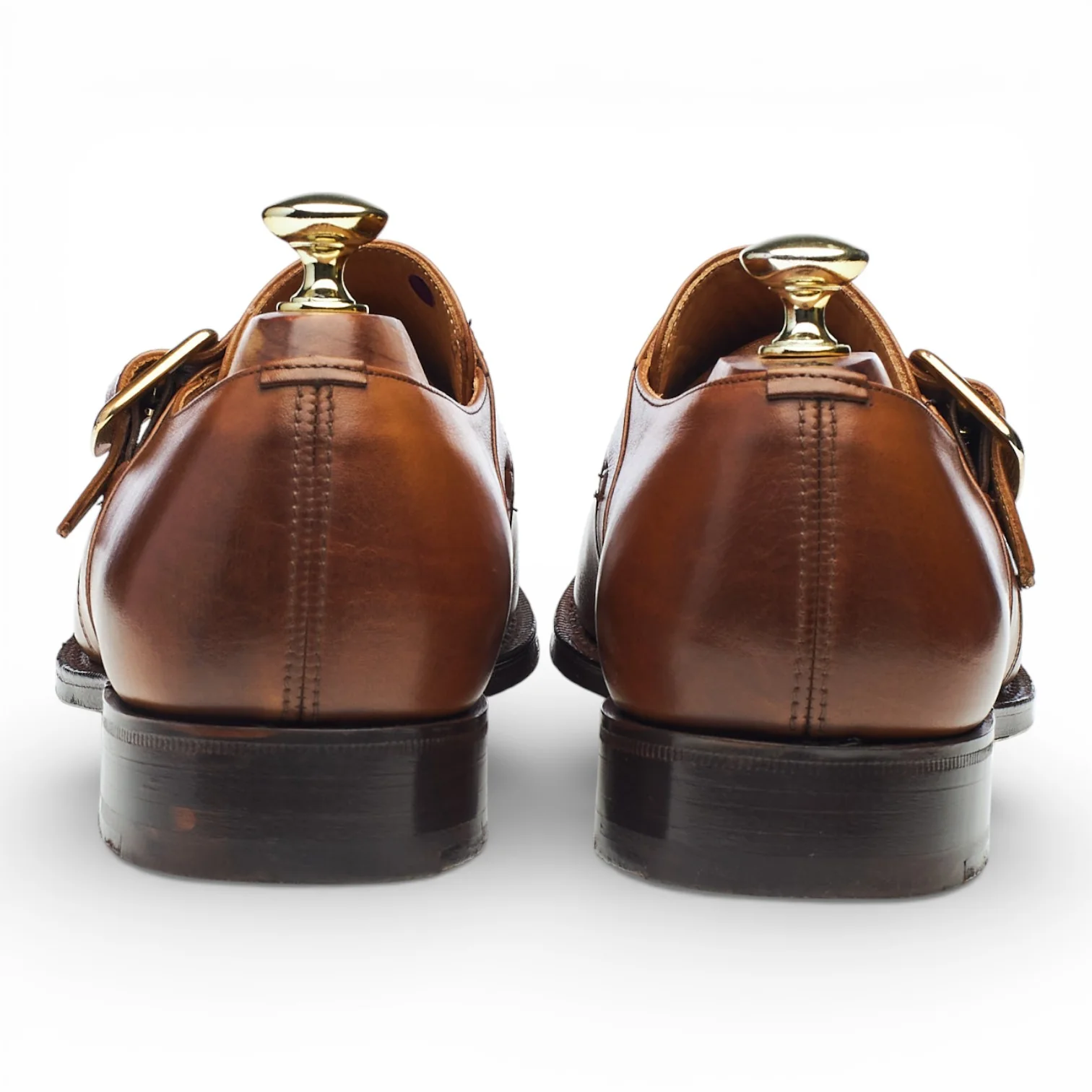 'Westbury' Brown Leather Monk Strap UK 7 G - Image 4