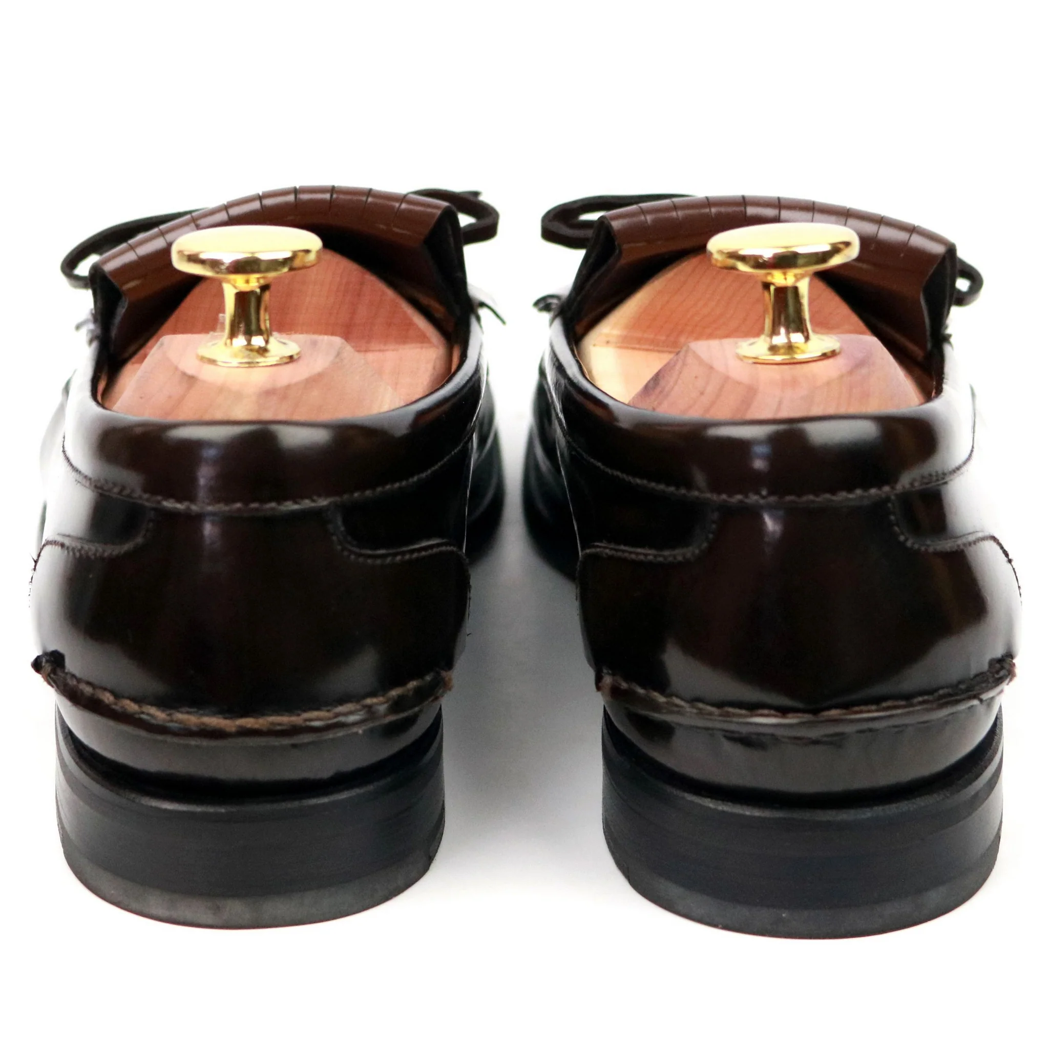 Women's 'Antonella' Brown Leather Fringe Loafers UK 3.5 - Image 5