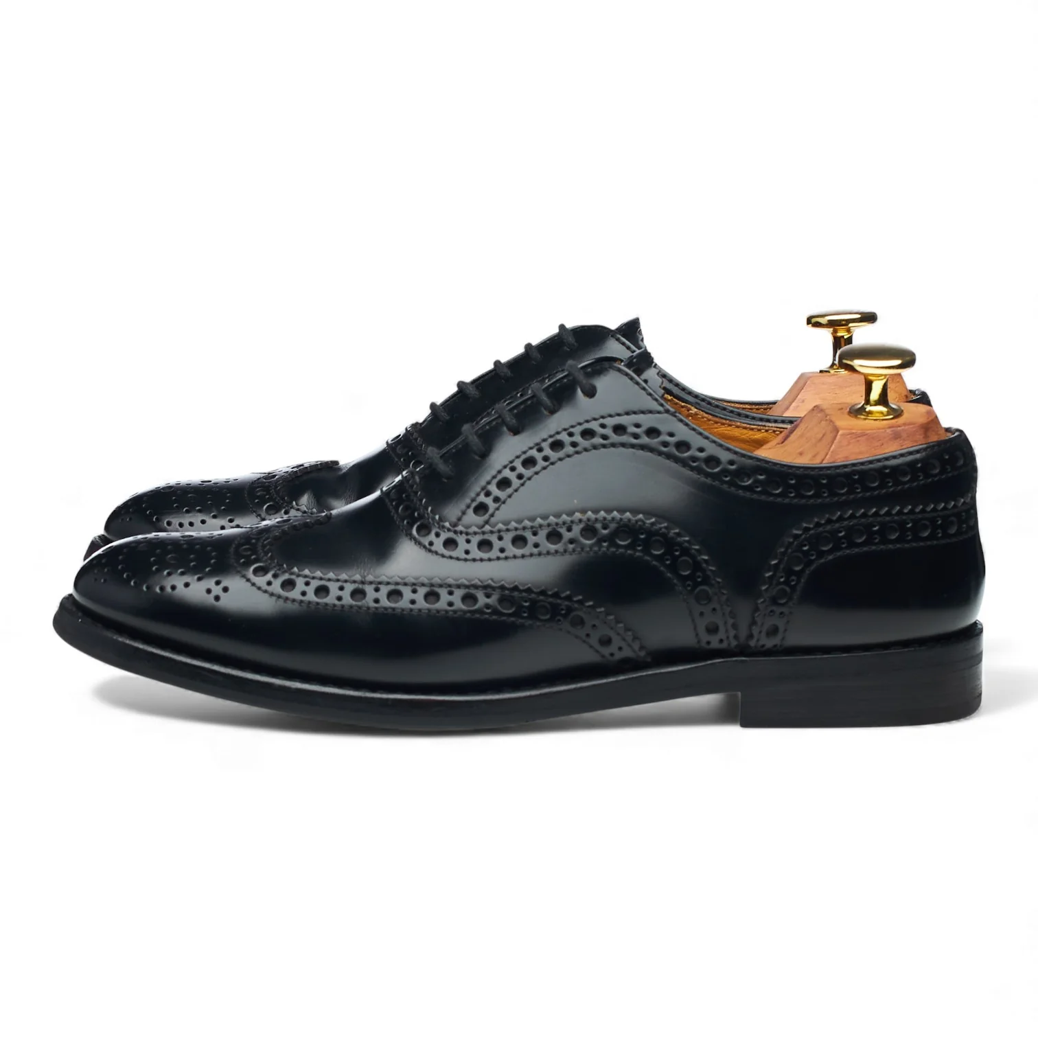 Women's 'Burwood' Black Leather Oxford Brogues UK 3 EU 36 - Image 3