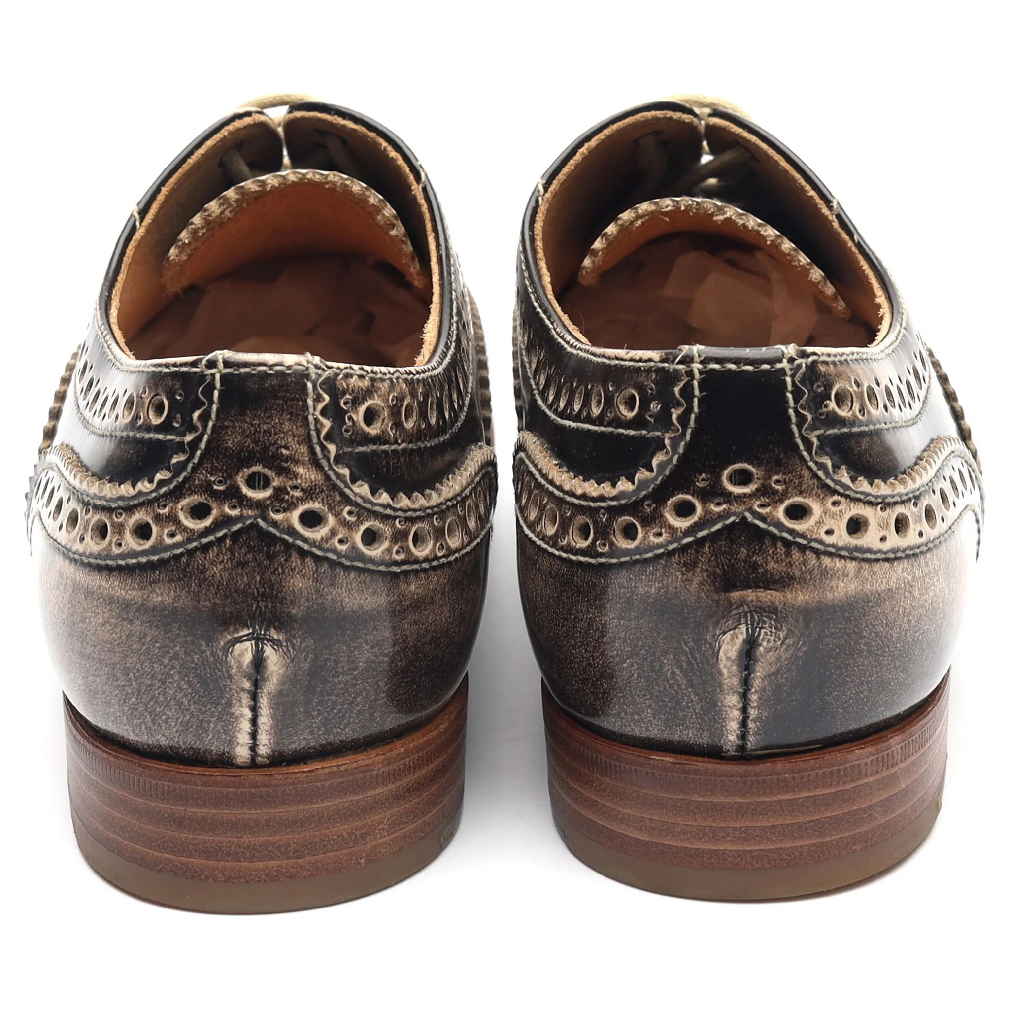 Women's 'Burwood WG' Gold Leather Brogues UK 3.5 EU 36.5 - Image 5