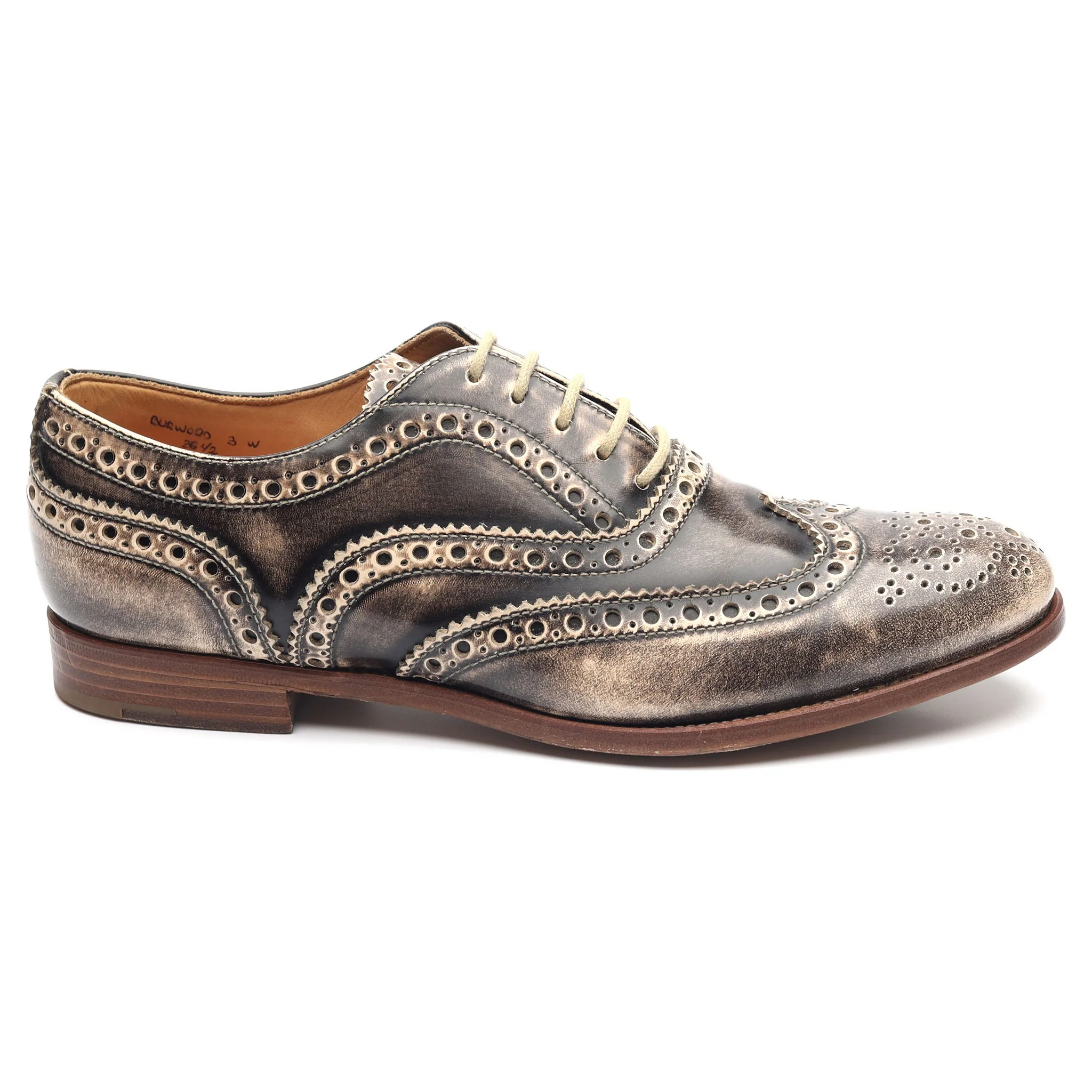 Women's 'Burwood WG' Gold Leather Brogues UK 3.5 EU 36.5 - Image 7