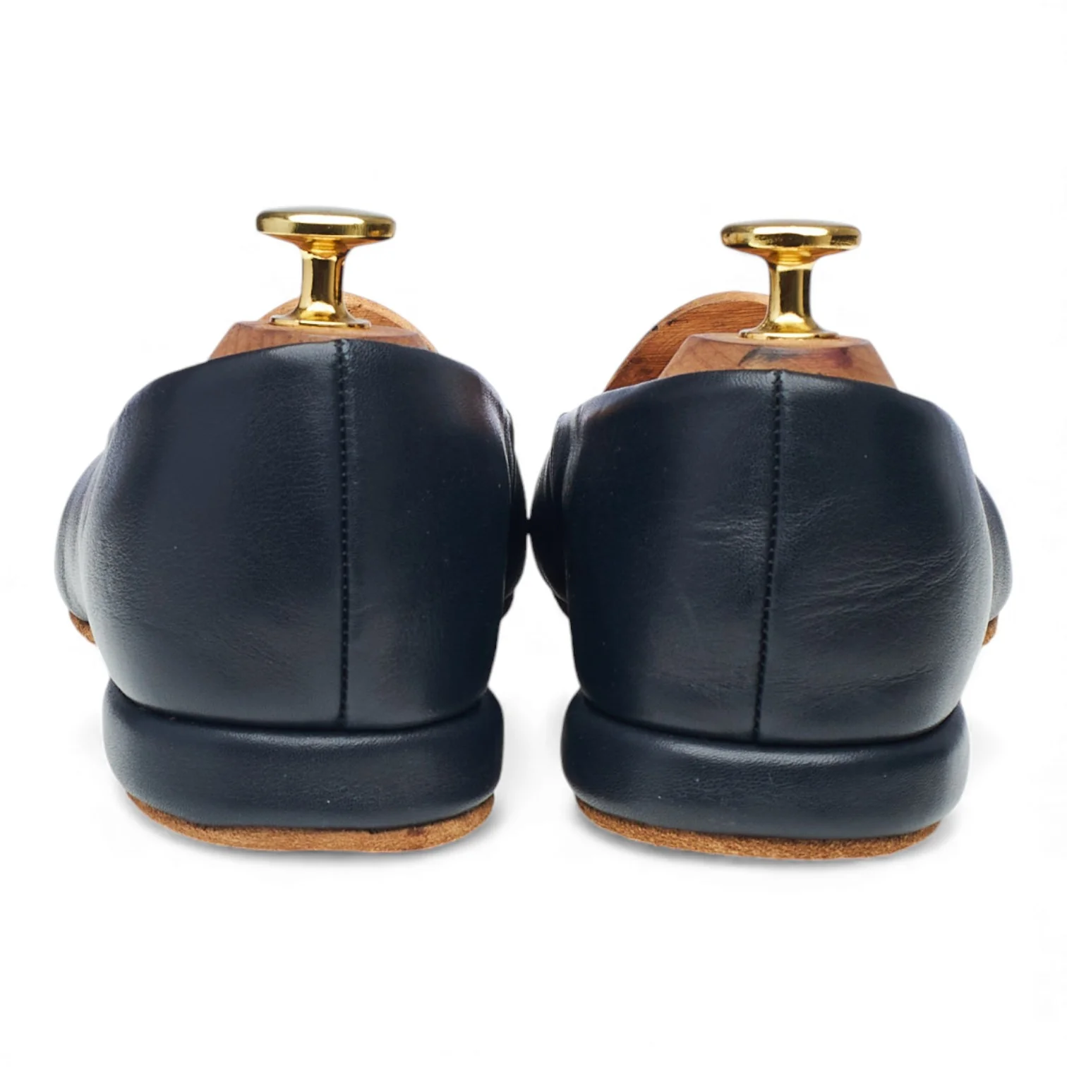 Women's 'Corinth 3' Navy Blue Leather Slippers UK 4 E - Image 4
