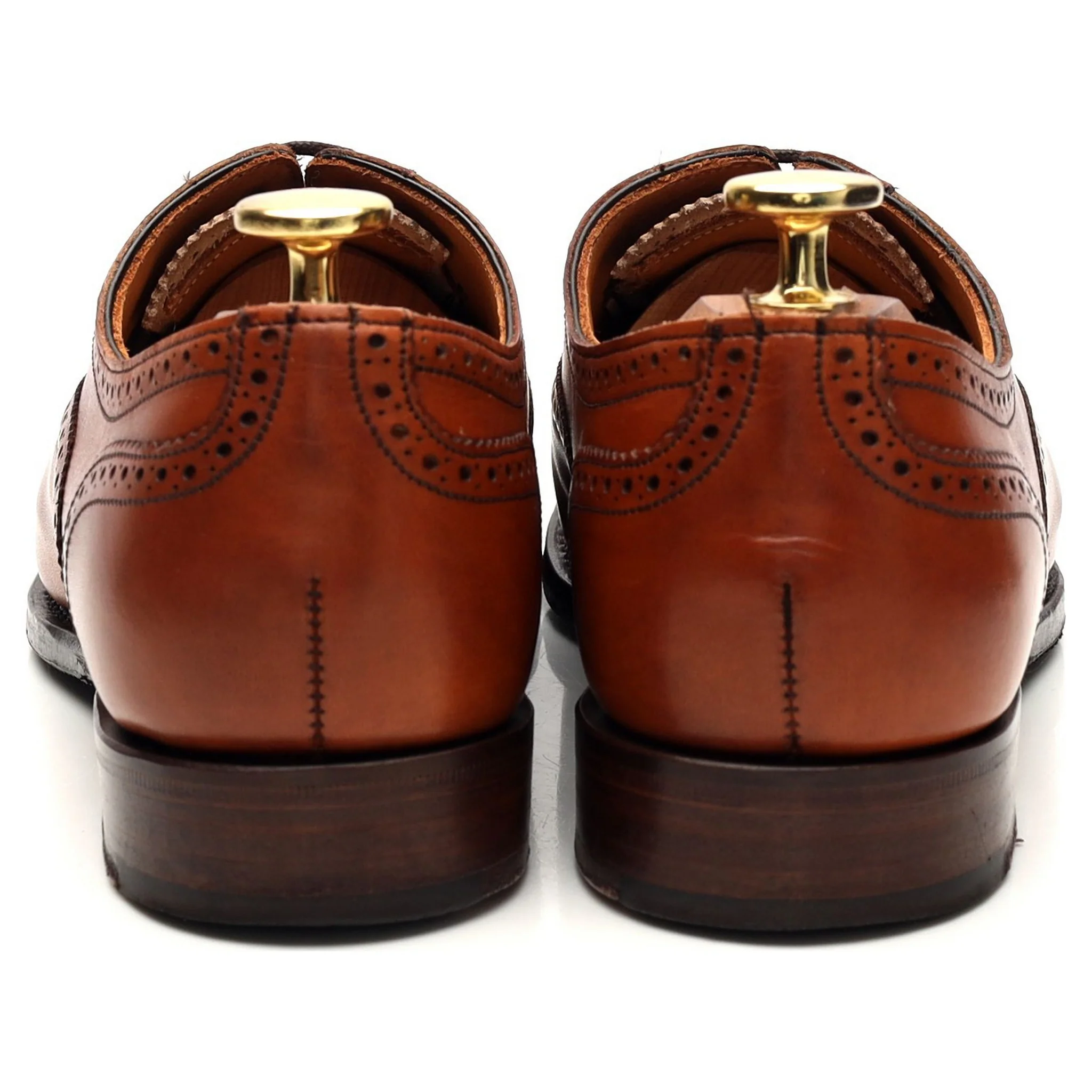 Women's 'Darcey' Tan Brown Leather Oxford Brogues UK 3.5 D - Image 4
