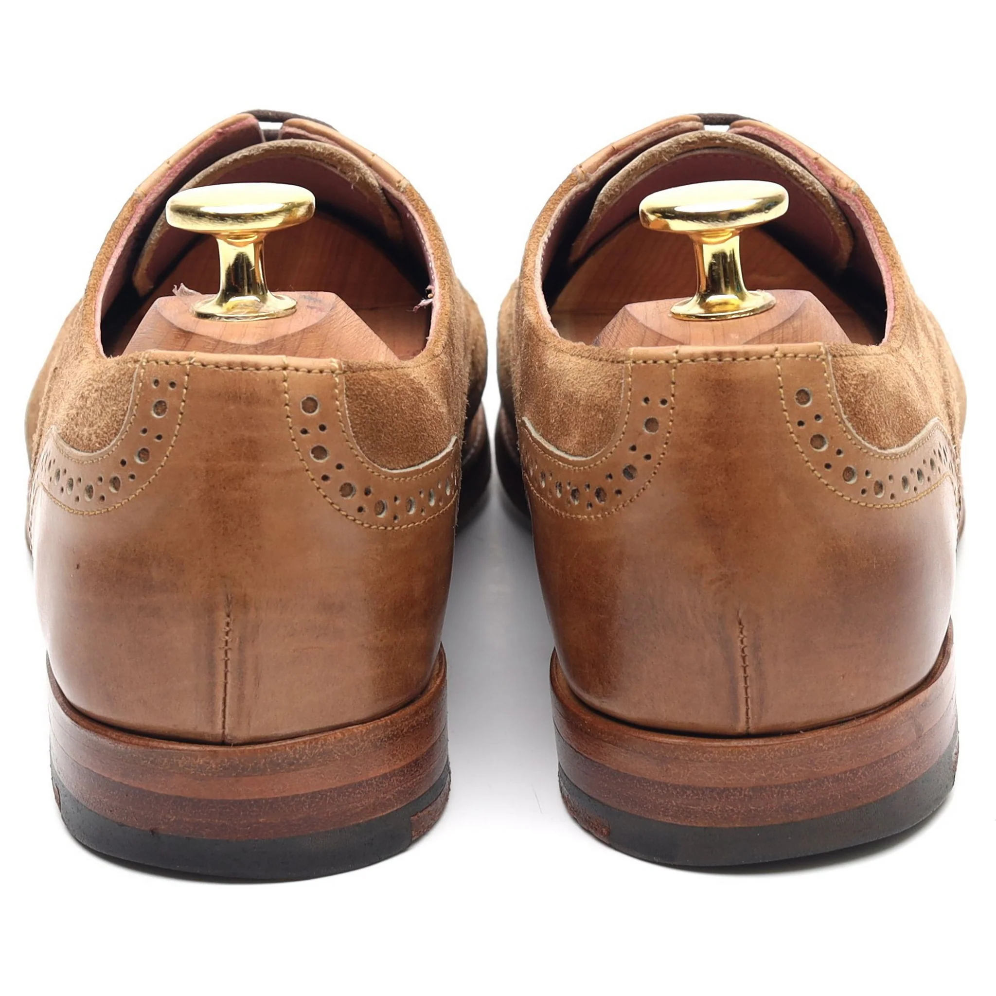Women's 'Freya' Brown Suede Leather Brogues UK 4 D - Image 6
