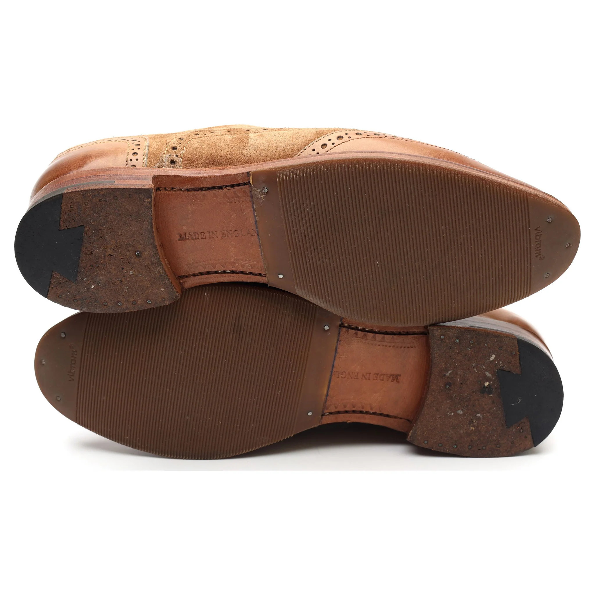 Women's 'Freya' Brown Suede Leather Brogues UK 4 D - Image 7