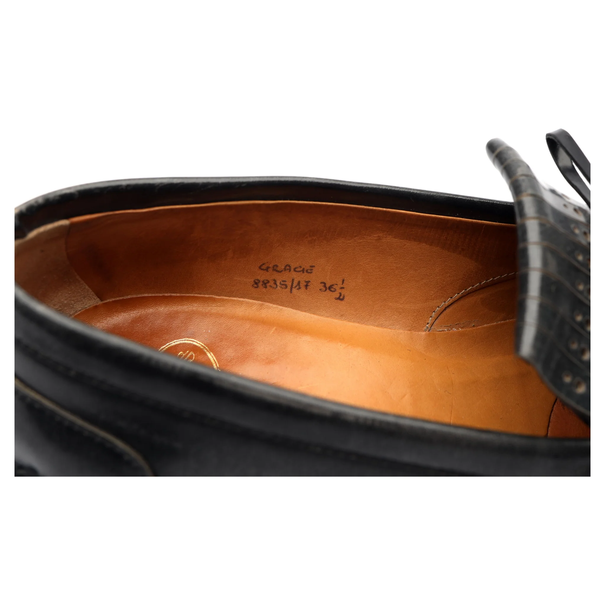 Women's 'Gracie' Grey Leather Fringe Loafers UK 3.5 - Image 8