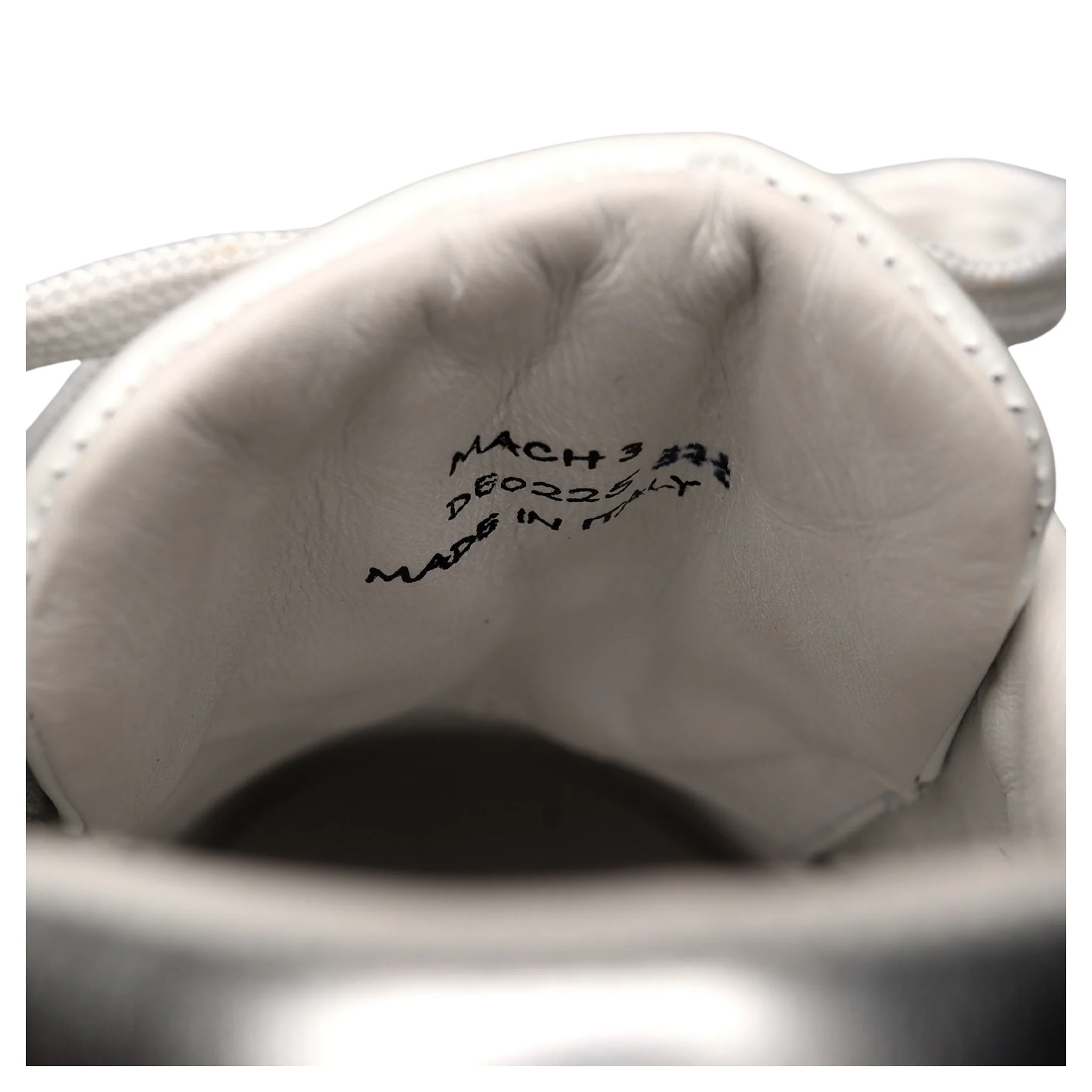 Women's 'Mach 3' White Leather Sneakers UK 4.5 EU 37.5 - Image 7