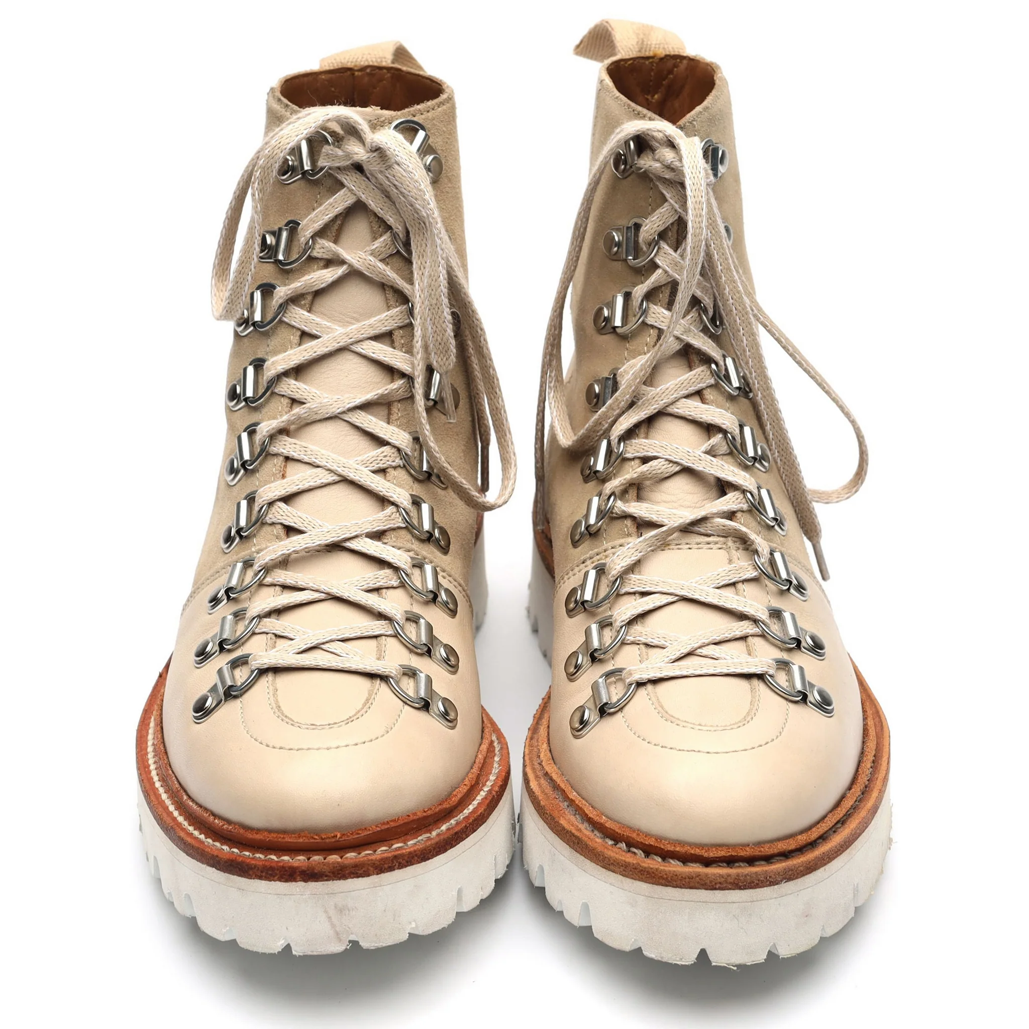 Women's 'Nanette' Beige Suede Hiker Boots UK 3 - Image 3
