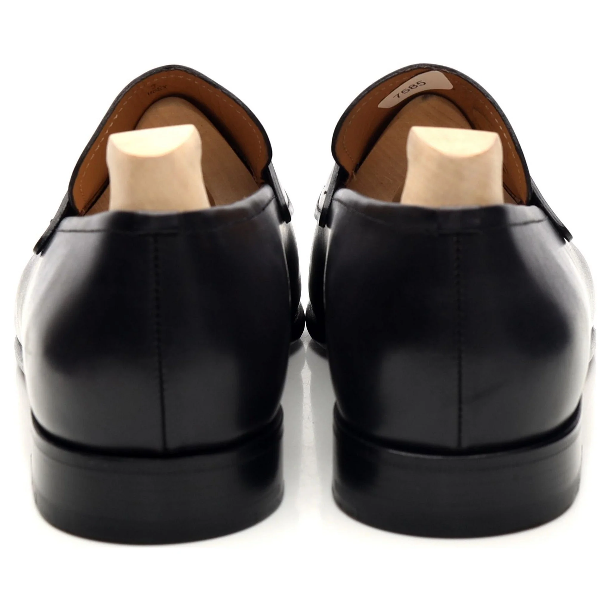 Grey Leather Loafers UK 9 - Image 4