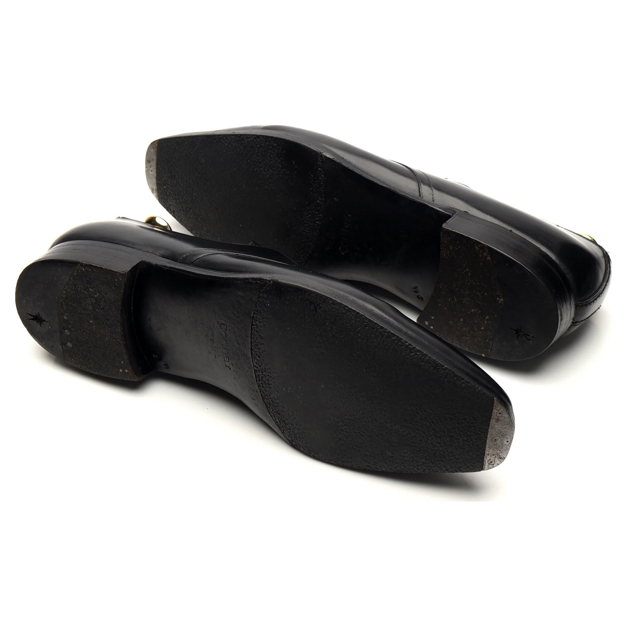 'Sergio' Black Leather Derby UK 8.5 - Image 5