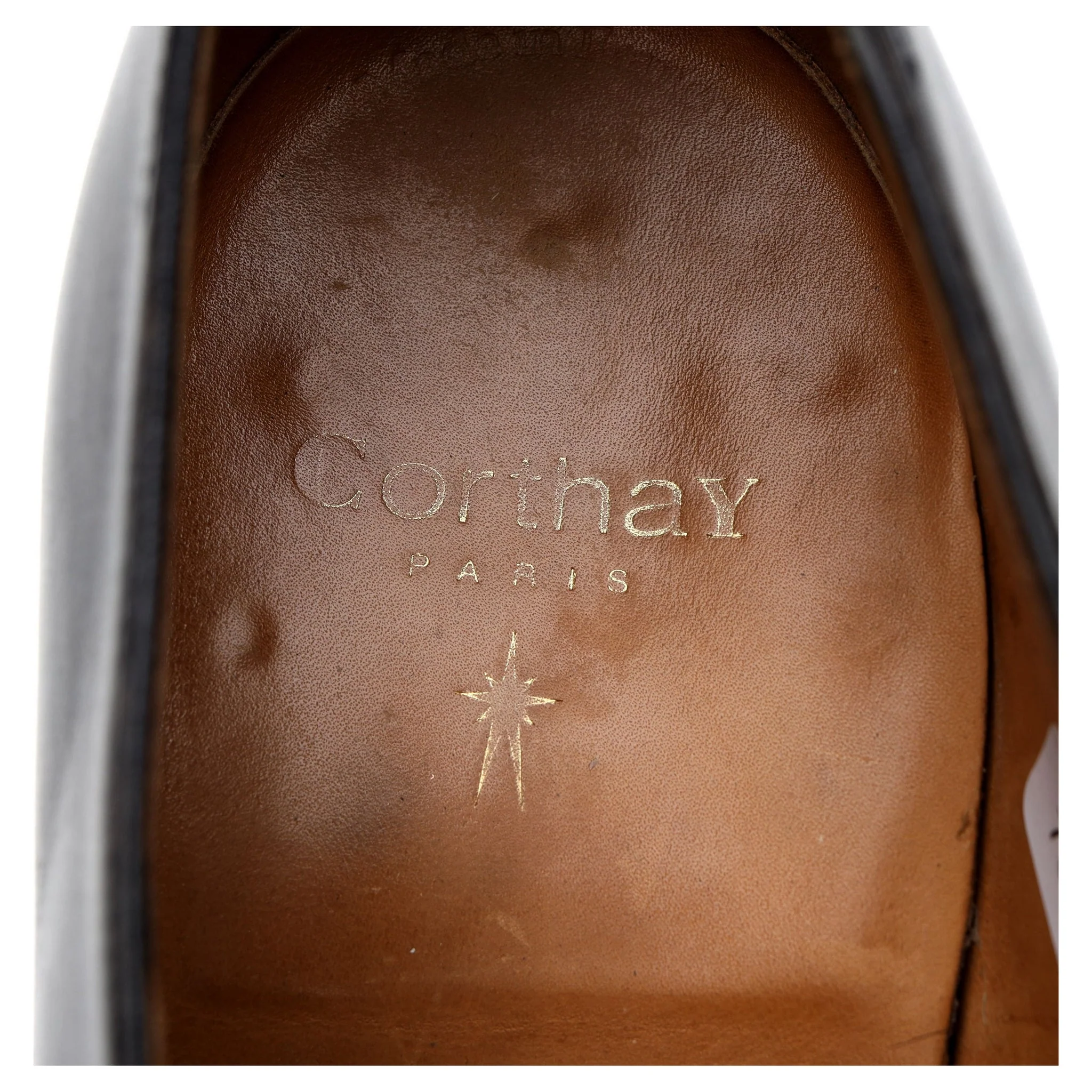 'Sergio' Black Leather Derby UK 8.5 - Image 6