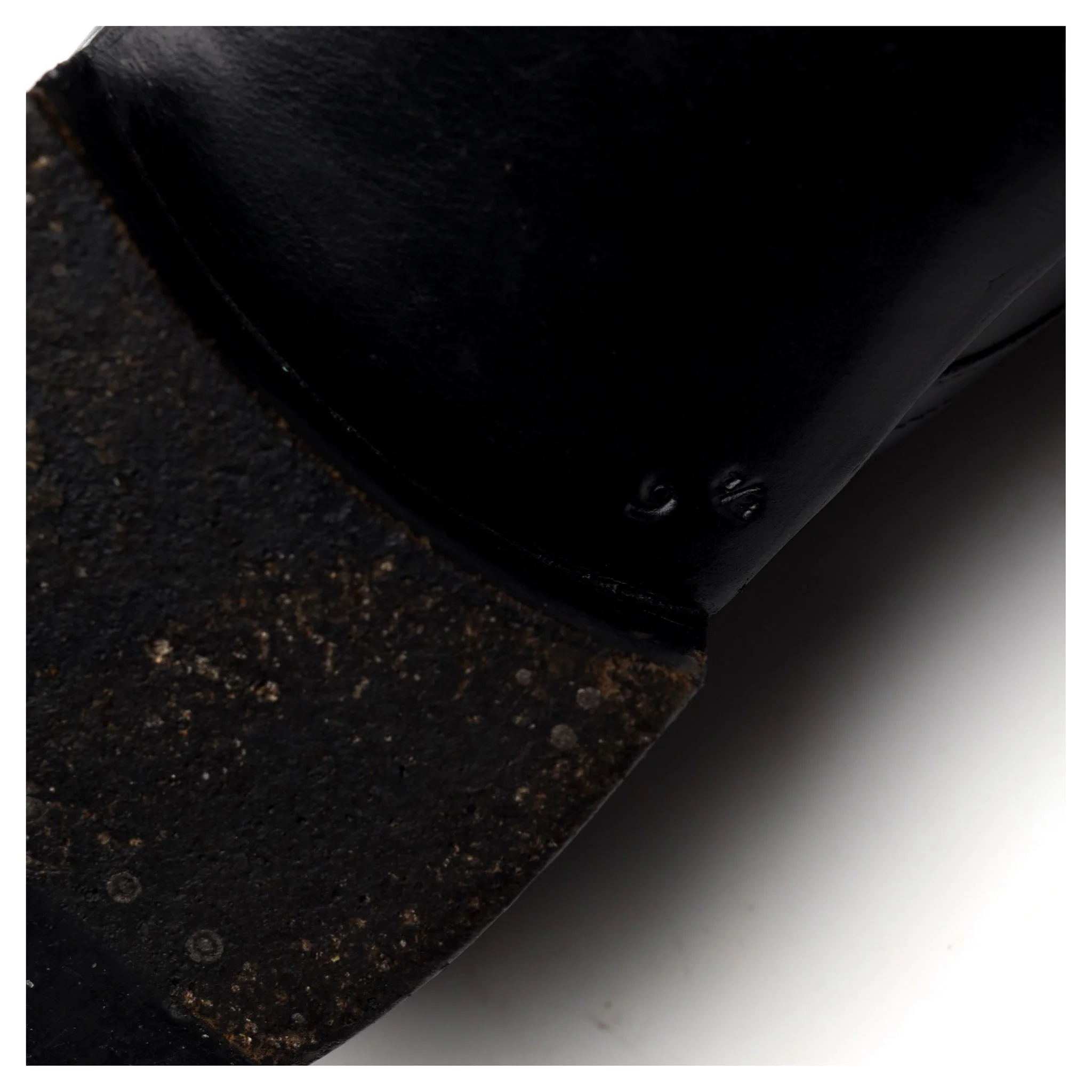 'Sergio' Black Leather Derby UK 8.5 - Image 7