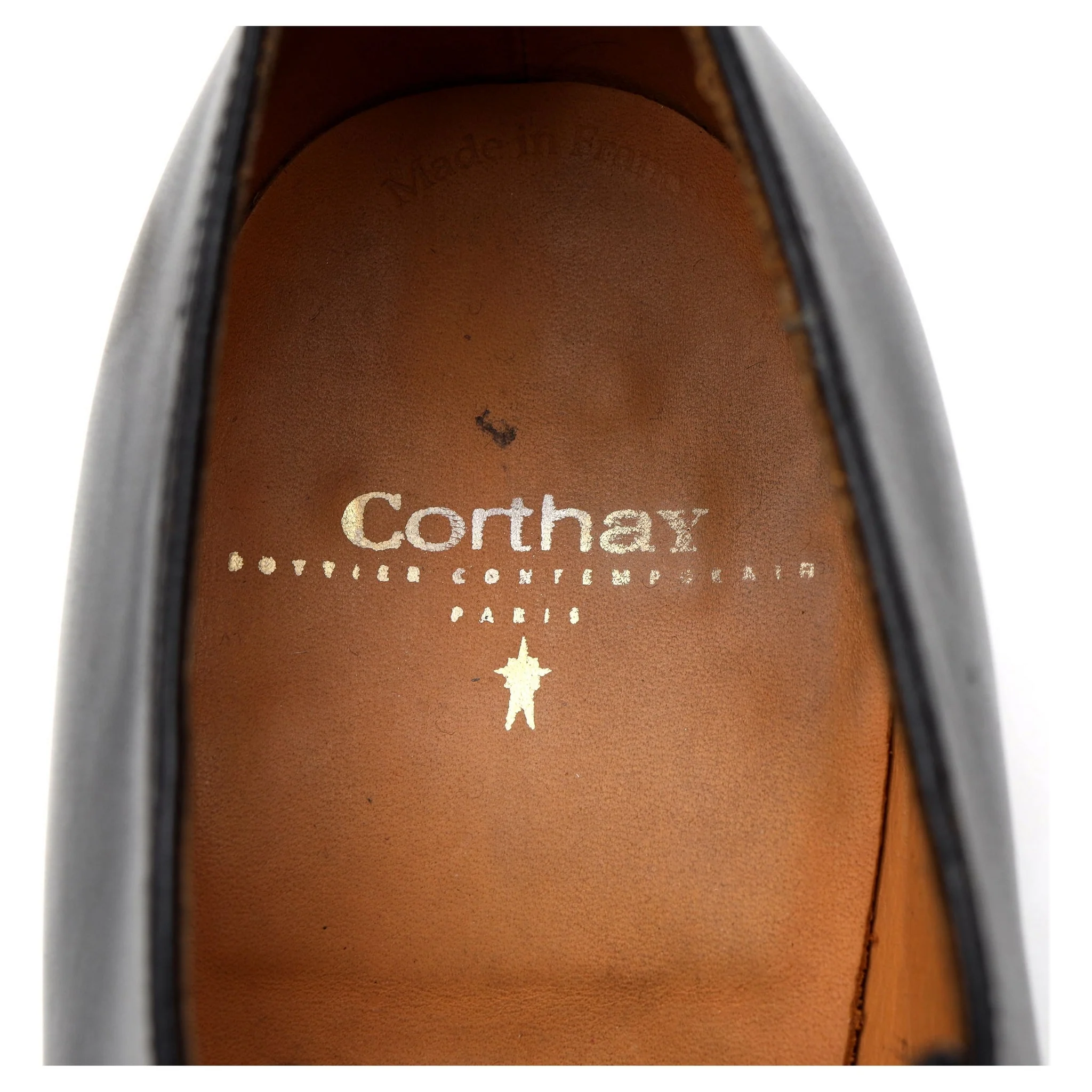 'Sergio' Black Leather Derby UK 8.5 - Image 6