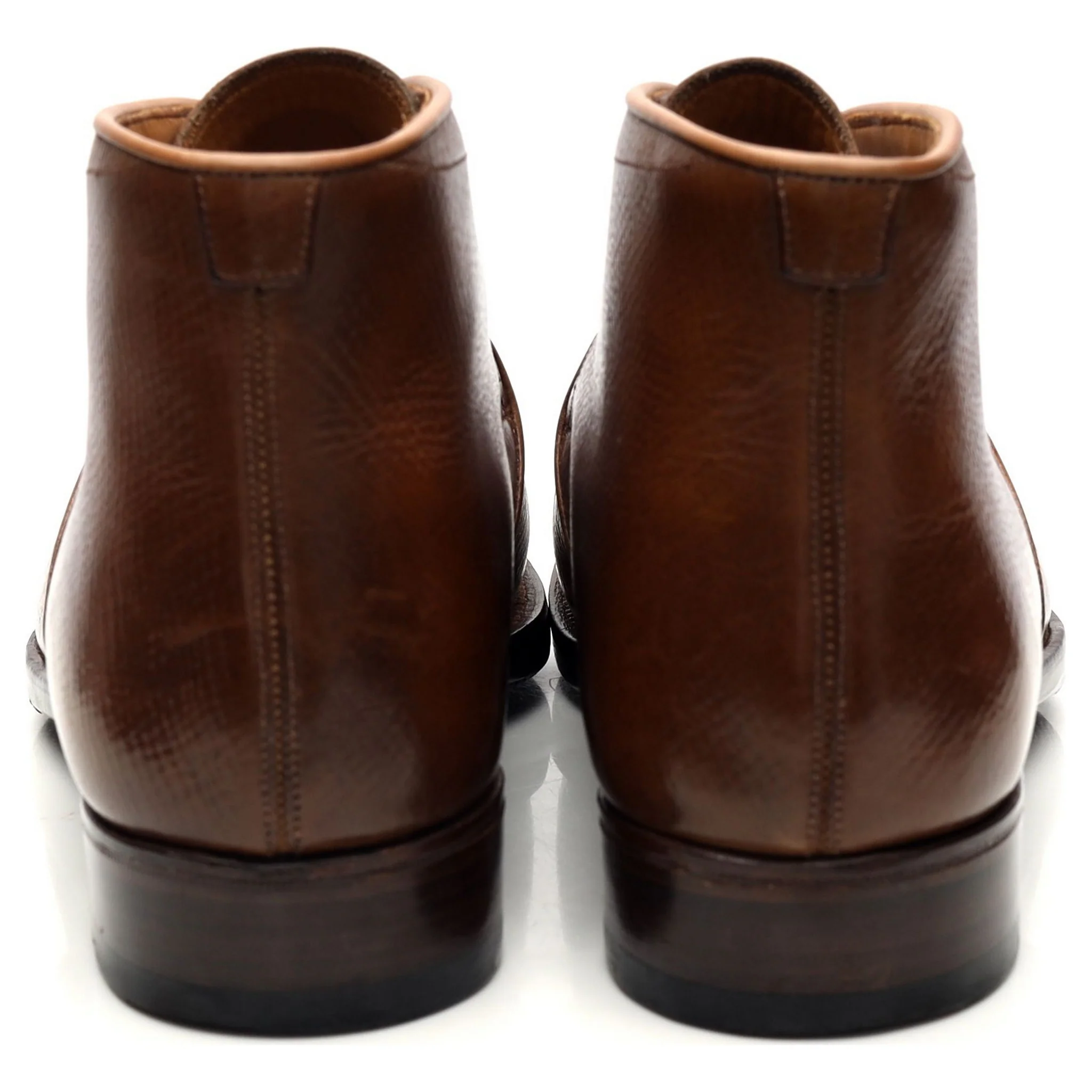 Yeossal 'Tyersall' Brown Grain Chukka Boots UK 7.5 - Image 4